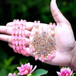 NAMOHH ENTERPRISSES Gold-Plated Alloy Artificial Beads Jewellery Set-image-77