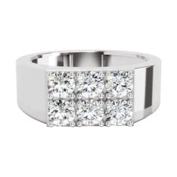 Sparkles Lab Grown Diamond 14k (585) White Gold Ring for Women-picture-4