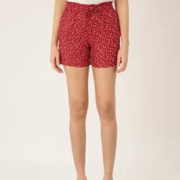 BRINNS Women Red Printed Shorts-image-46