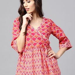 Nayo Magenta & Orange Printed Tunic-picture-4