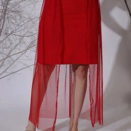 NEUDIS Red A-Line Skirt-picture-26