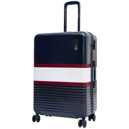 Nasher Miles Mexico Navy Blue & White 8 Wheels Large Hard Cabin Trolley Bag - 75cm-picture-22
