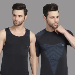 Vimal Jonney Black Regular Fit Sports T-Shirt-image-79