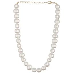 Priyaasi Chunky White Pearl Necklace-13