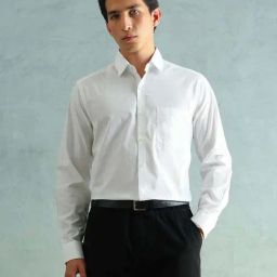 Arrow White Cotton Slim Fit Shirt-image-99