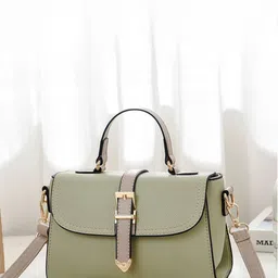 Angeline Textured Structured Satchel Bag-6