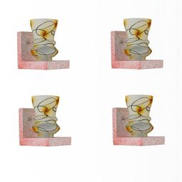 SOMIL Yellow Glass Cylinder Printed Wall Lamps-image-84