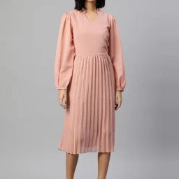 Melon by PlusS Pink A-Line Dress-image-96