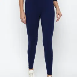 Allen Solly Navy Cotton Leggings-picture-47
