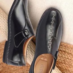 Fausto Men's Black Casual Loafers-image-102