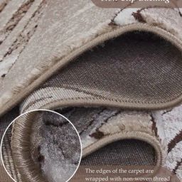 Obsessions Dark Beige Polypropylene Carpet - Medium image 4
