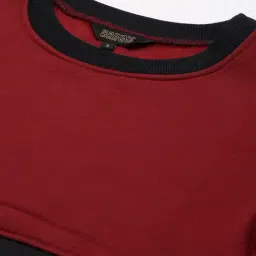 BRINNS Black & Maron Color-Block Pullover image 5