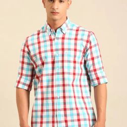 Cavallo by Linen Club White Linen Slim Fit Casual Shirt-image-81
