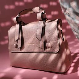HauteSauce Light Pink Medium Leather Handheld Handbag-13
