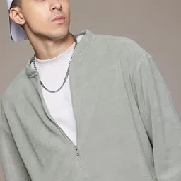 The Roadster Lifestyle Co. Fleece Front-Open Sweatshirt-image-50