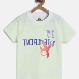 MINIKLUB Kids Grey & Green Printed T-Shirt-image-81