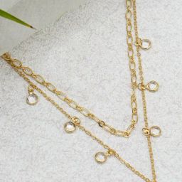 Joker & Witch Vacation Edit Phoenix Layered Gold Necklace-picture-0