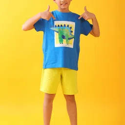 Anthrilo Boys Printed T-shirt with Shorts-image-66