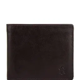 Kara Dark Brown Solid Leather Bi-Fold Wallet-picture-16