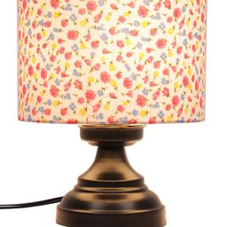 Devansh White & Blue Printed Traditional Buffet Table Lamp with Shade image 3