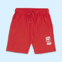 Pantaloons Junior Red Cotton Printed Shorts-image-102