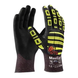 ATG Maxicut Ultra/Impact Palm Coated Knitwrist Gloves 25.5 cm Length Black L Size, 52-6745FL-image-2