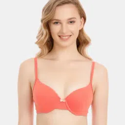 Zivame Peach Padded Push-Up Bra-image-25