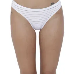 BASIICS by La Intimo White Striped Bikini Panty-picture-31