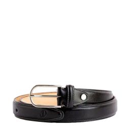 James Aston Black Leather Waist Belt for Men-image-55