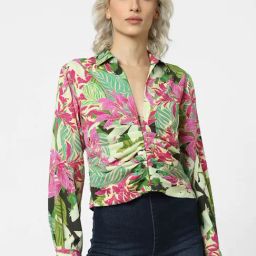 Only Multicolor Floral Print Shirt-image-54