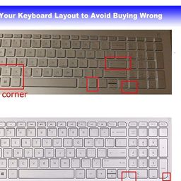 Oaky Keyboard Cover Compatible with HP Pavilion x360 15-BR010TX 15.6 inch Ultra Thin TPU Clear Keyboard Skin Protector image 2