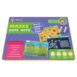 Popcorn Mazes and Dot to Dot Reusable Activity Mats with 2 Marker Pens-picture-23