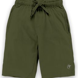 Kiddopanti Placement Printed Knee Length Shorts - Military Green-image-13