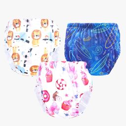 Chinmay Kids Baby Panty Boys and Girls Reusable Washable Printed Panty Pack of 3-image-99