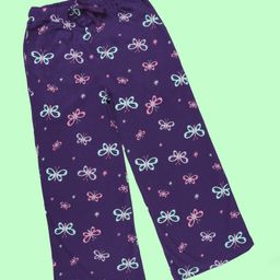 Kiddopanti Cotton Knit Butterflies Printed Pajama - Purple-image-50