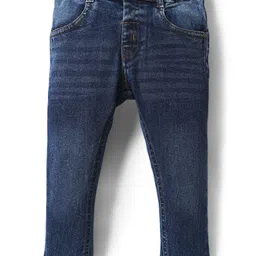 Simply Premium Denim Full Length Washed Jeans - Navy Blue-picture-6