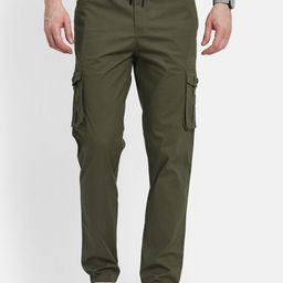 Octave Men Regular Fit Cargos Trousers-image-39