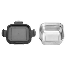 Femora Steel Square Container Airtight Leakproof Unbreakable Storage Container/Lunch Box - Set of 2 image 2