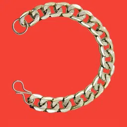 Dynamic Retail Global Men Silver-Plated Stainless Steel Link S-Hook Ethnic Bracelet-image-10