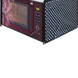 Wings Star Navy Blue Color Polka Dot Printed Microwave Oven Covers-14