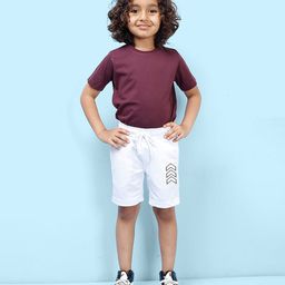 NUSYL Arrow Printed Shorts - White image 4