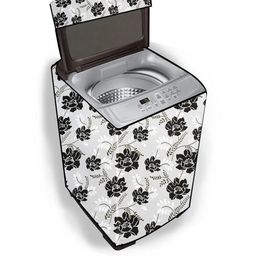 The Furnishing Tree Washing Machine Cover IndianFloral Pattern Grey Compatible for Whirlpool 6.5 Kg-image-90