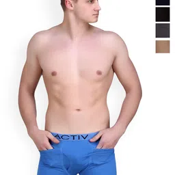 HAP Pack Of 5 Pure Cotton Breathability Trunks HW_ACT-POCKET TRUNK-$P-S-image-75