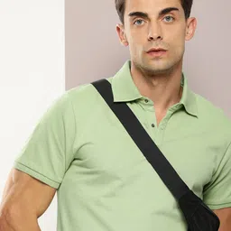 DILLINGER Men Polo Collar Honeycomb Structure T-shirt-picture-18