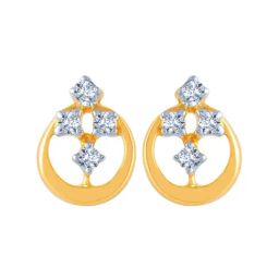 P.C. Chandra Jewellers 14 kt Gold & Diamond Earrings-image-37