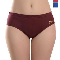 JIL X Pack Of 3 Mid-Rise Cotton Basic Briefs MY-JILX-PLAIN-IE-3PC-image-49
