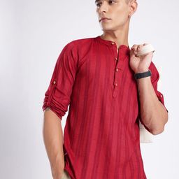 Anouk Rustic Striped Straight Kurta-picture-31