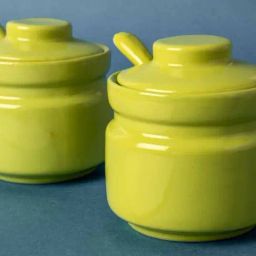 Freedom Tree Astral Green Solid Handcrafted Ceramic Pickle Jar - Set Of 2 image 4