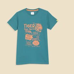 Allen Solly Boys Blue Cotton Printed T-Shirt-image-49
