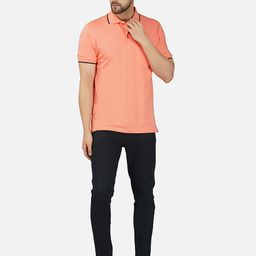 ALARM Men Polo Collar Pockets T-shirt-98